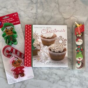 Christmas Bundle with Cookie Cutters, book and kids erasers